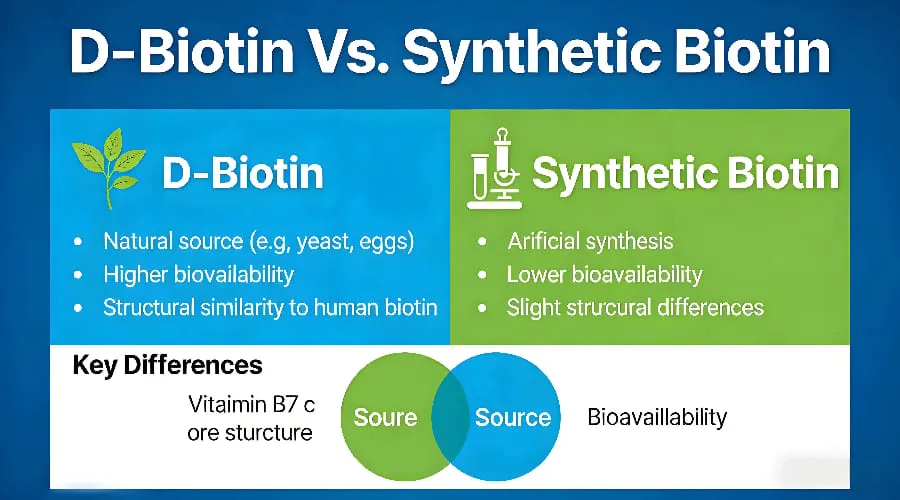 D-Biotin Vs Synthetic Biotin D-Biotin Vs Synthetic Biotin